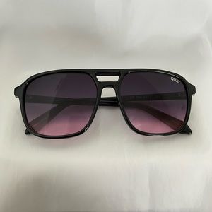 Quay On The Fly Black to Pink Sunglasses